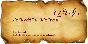 Ökrös János névjegykártya